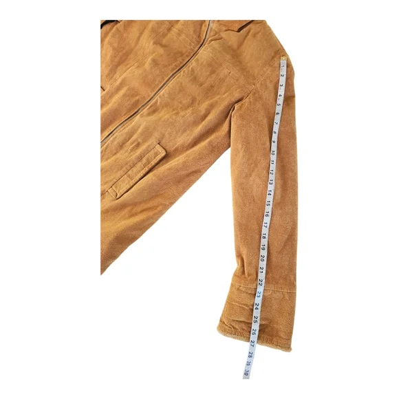 Winlit New York Genuine Leather Jacket – Medium – Lined – Camel Brown